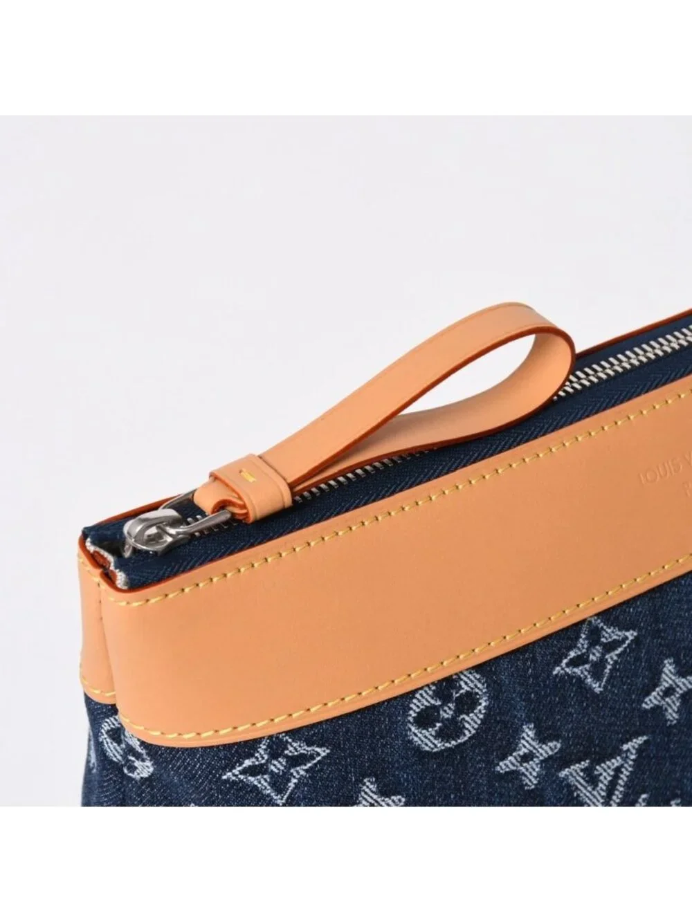 Louis Vuitton Handbag Clutch Pochette Voyage Monogram Denim